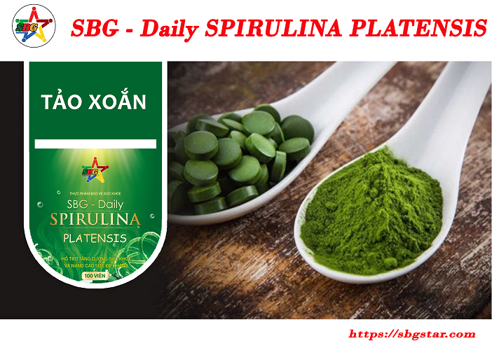 Tảo xoắn Spirulina Platensis làm đẹp và chăm sóc sức khỏe tại nhà.