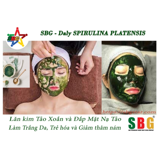 Tảo xoắn Spirulina Platensis làm đẹp và chăm sóc sức khỏe tại nhà.