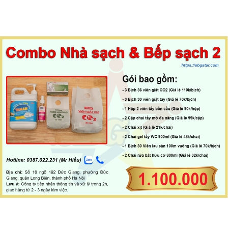 Combo Nhà sạch & Bếp sạch 2